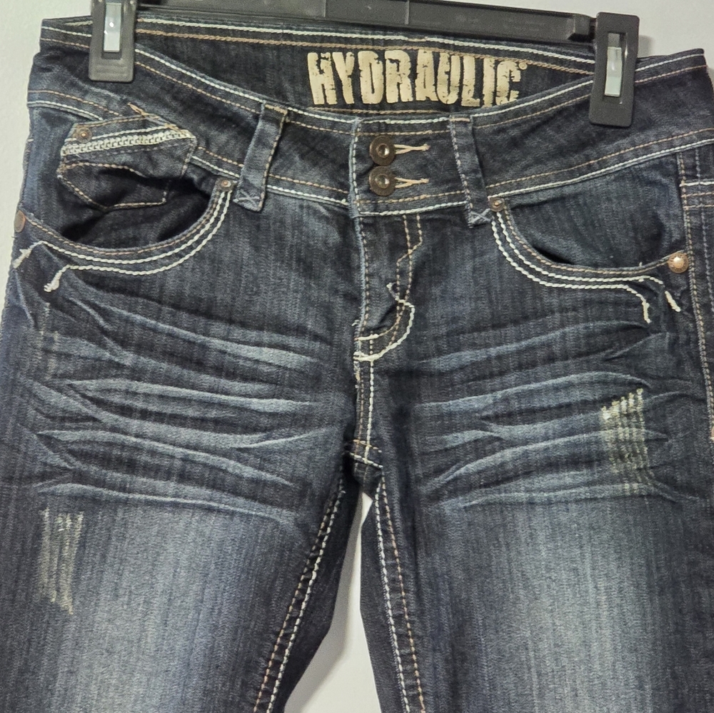 NWOT Hydraulic Denim Jeans Women's Size 7/8 Metro Flare - Picture 5 of 15